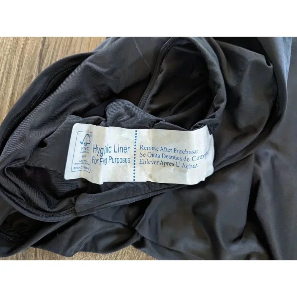 Andie Swim The Atlantic One Piece Black Eco Nylon Size Medium